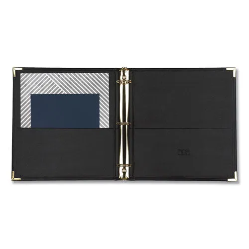 Samsill® Classic Collection Ring Binder, 3 Rings, 1.5" Capacity, 11 X 8.5, Black