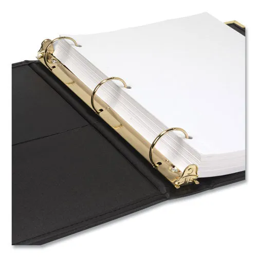 Samsill® Classic Collection Ring Binder, 3 Rings, 1.5" Capacity, 11 X 8.5, Black
