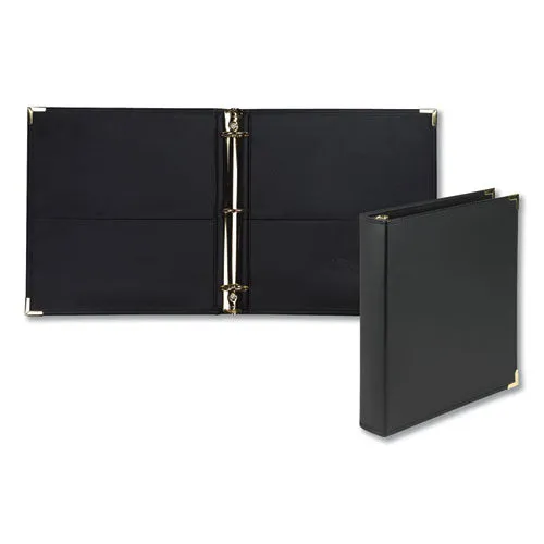 Samsill® Classic Collection Ring Binder, 3 Rings, 1.5" Capacity, 11 X 8.5, Black