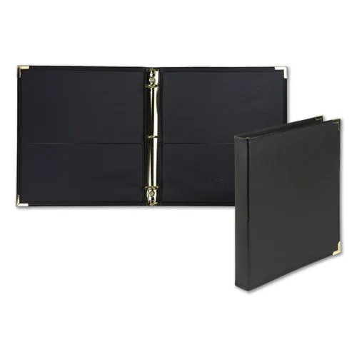 Samsill® Classic Collection Ring Binder, 3 Rings, 1" Capacity, 11 X 8.5, Black