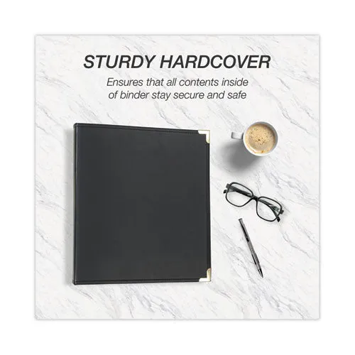 Samsill® Classic Collection Ring Binder, 3 Rings, 2" Capacity, 11 X 8.5, Black