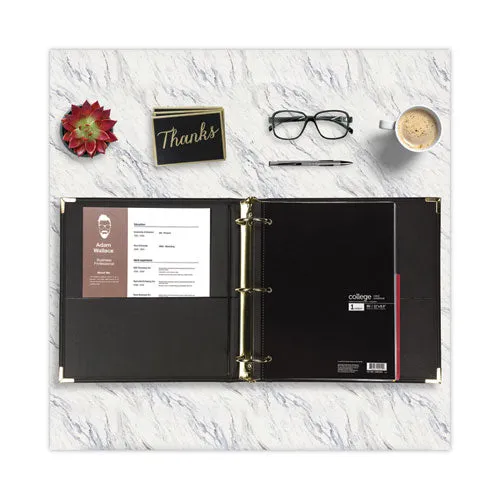 Samsill® Classic Collection Ring Binder, 3 Rings, 2" Capacity, 11 X 8.5, Black