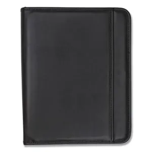Samsill® Professional Zippered Pad Holder, Pockets/slots, Writing Pad, Black