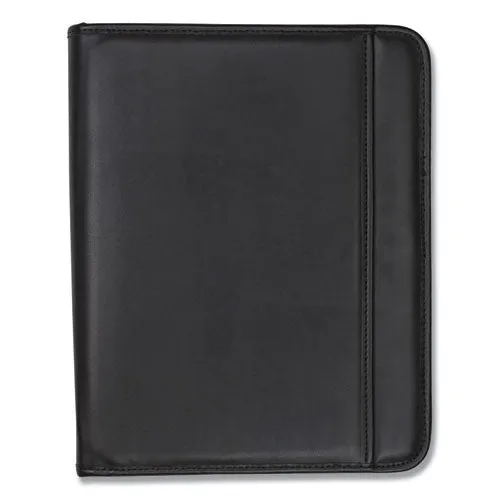 Samsill® Professional Zippered Pad Holder, Pockets/slots, Writing Pad, Black
