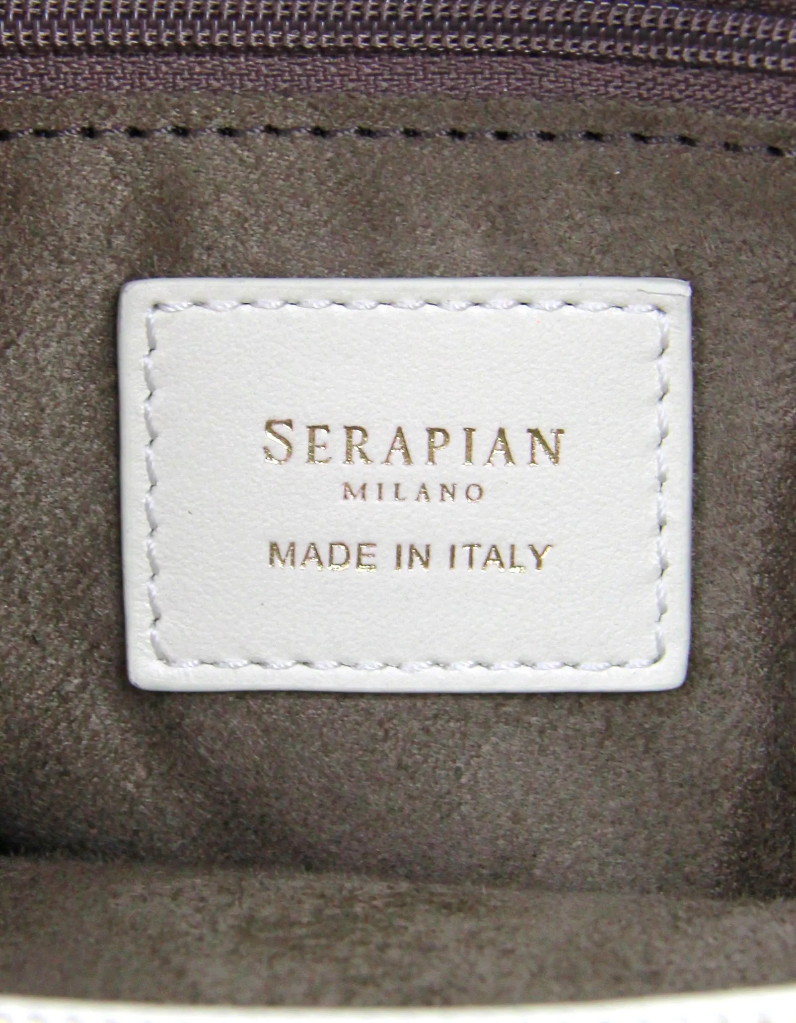 Serapian White/Pastel Mosaico Secret Mini Woven Leather Tote Bag