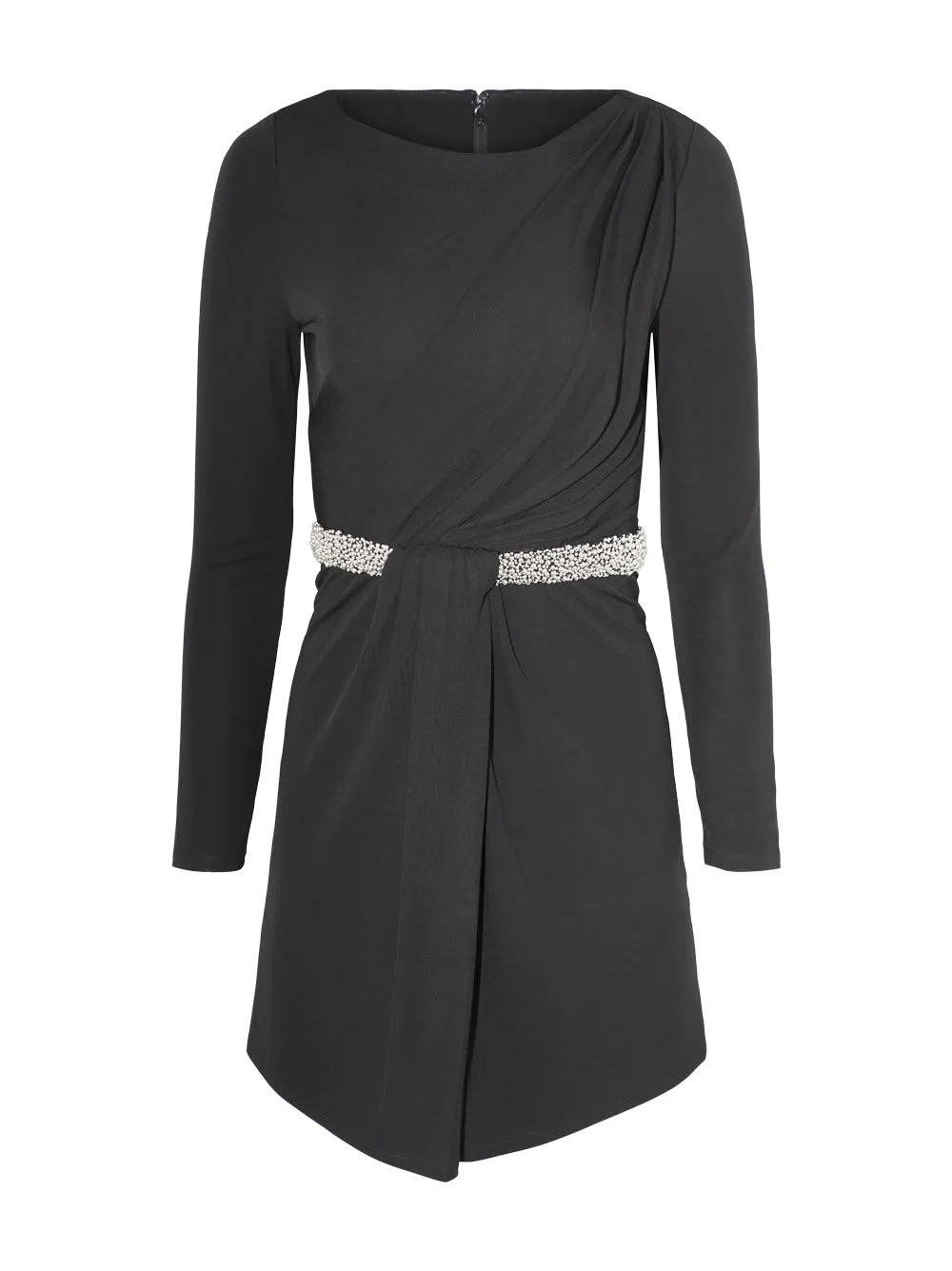 Simkhai Tulia Long Sleeve Mini Dress in Black