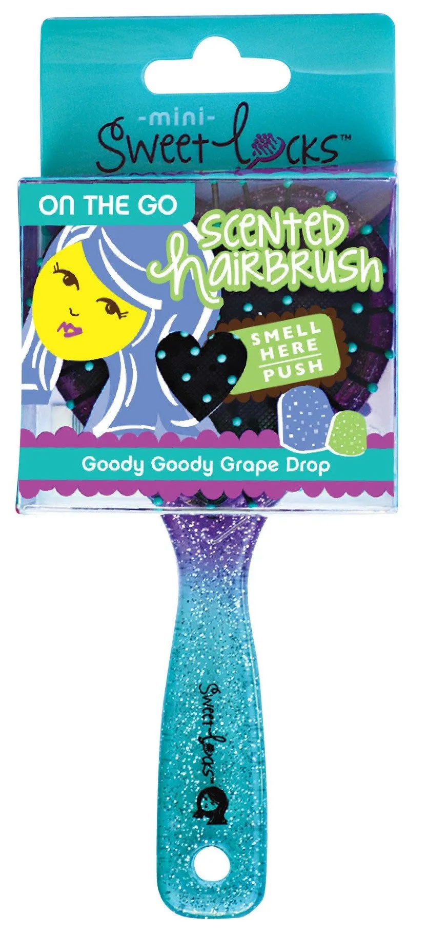 Sweetlocks Goody Goody Grape Scented Mini Hair Brush