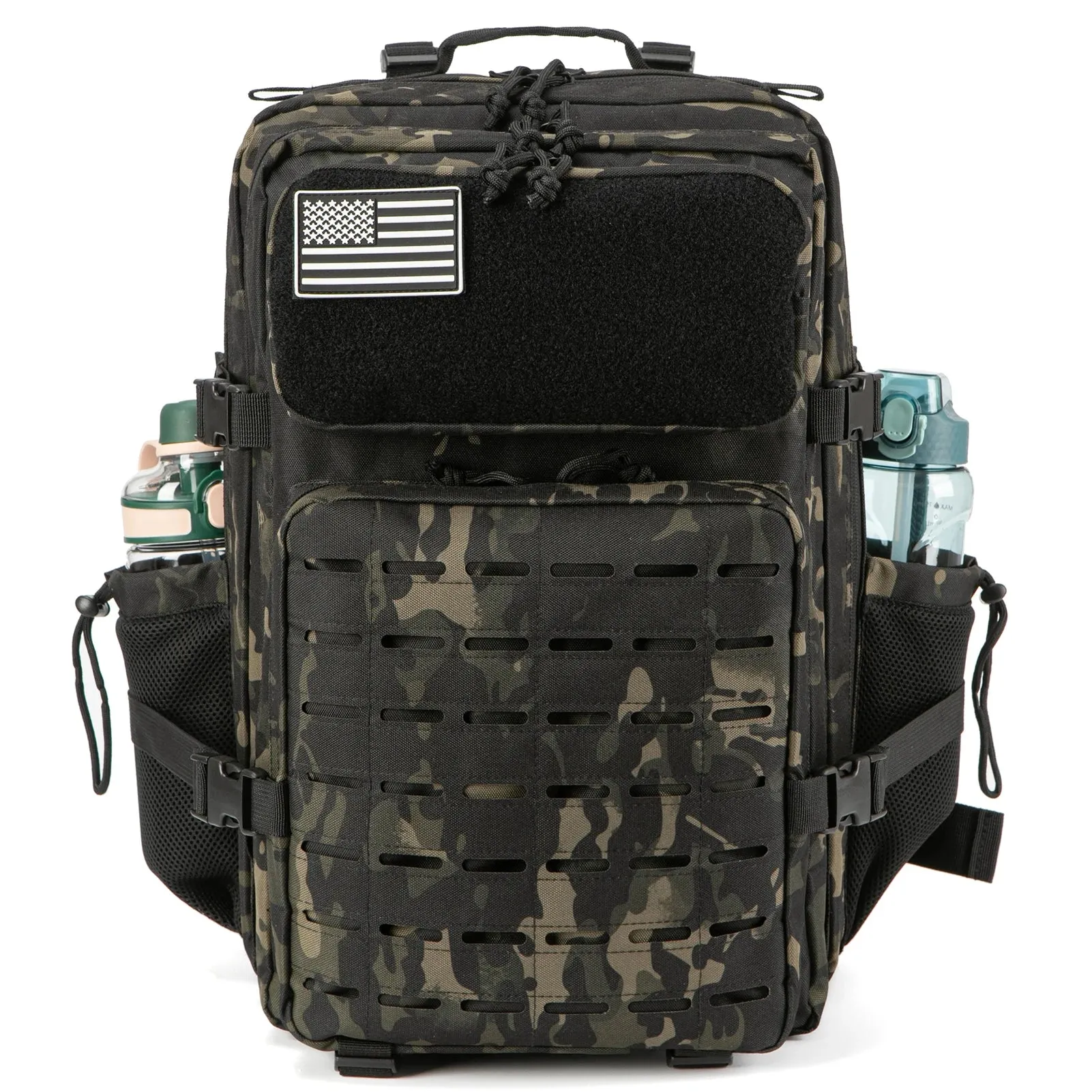 THE PEAK&PATH™ 50L Tactical Backpack survival Bag Hunting MOLLE Backpack GYM For Men EDC Outdoor Hiking Rucksack Witch Bottle Holder