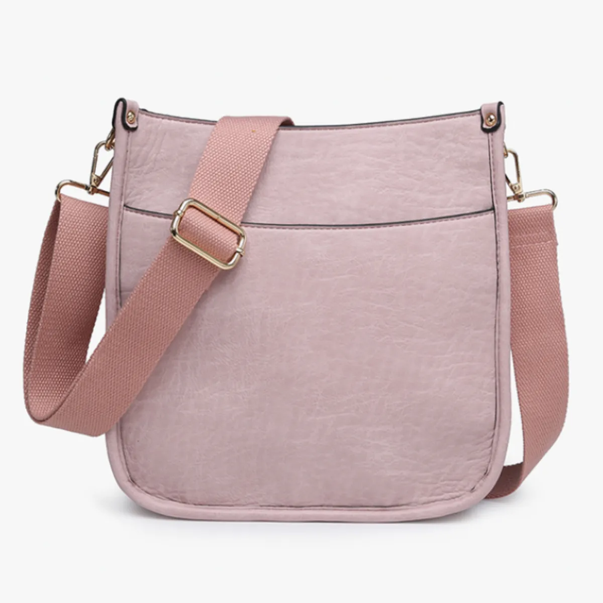 Vegan Leather Small Crossbody Purse With Guitar Strap - Monogrammable Purse - Posie - 6 Colors