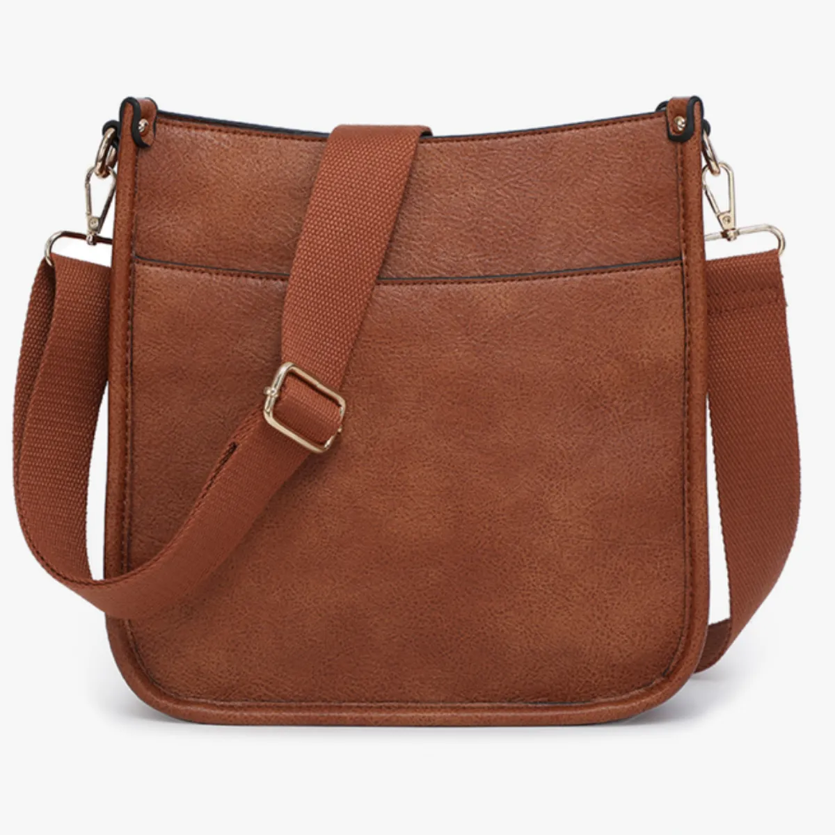 Vegan Leather Small Crossbody Purse With Guitar Strap - Monogrammable Purse - Posie - 6 Colors