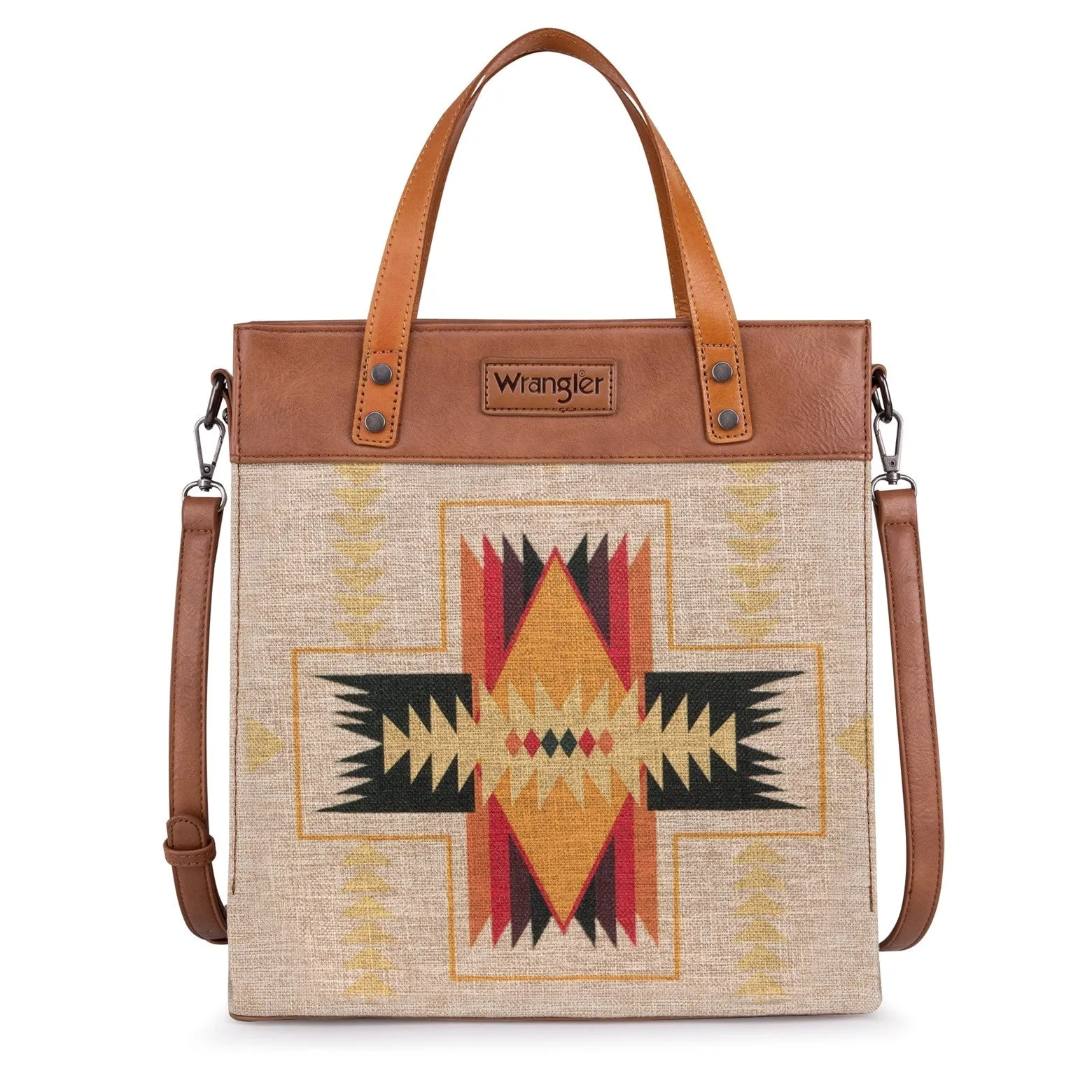 Wrangler Aztec Canvas Tote